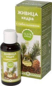 Живица кедра 12,5% с сабельником